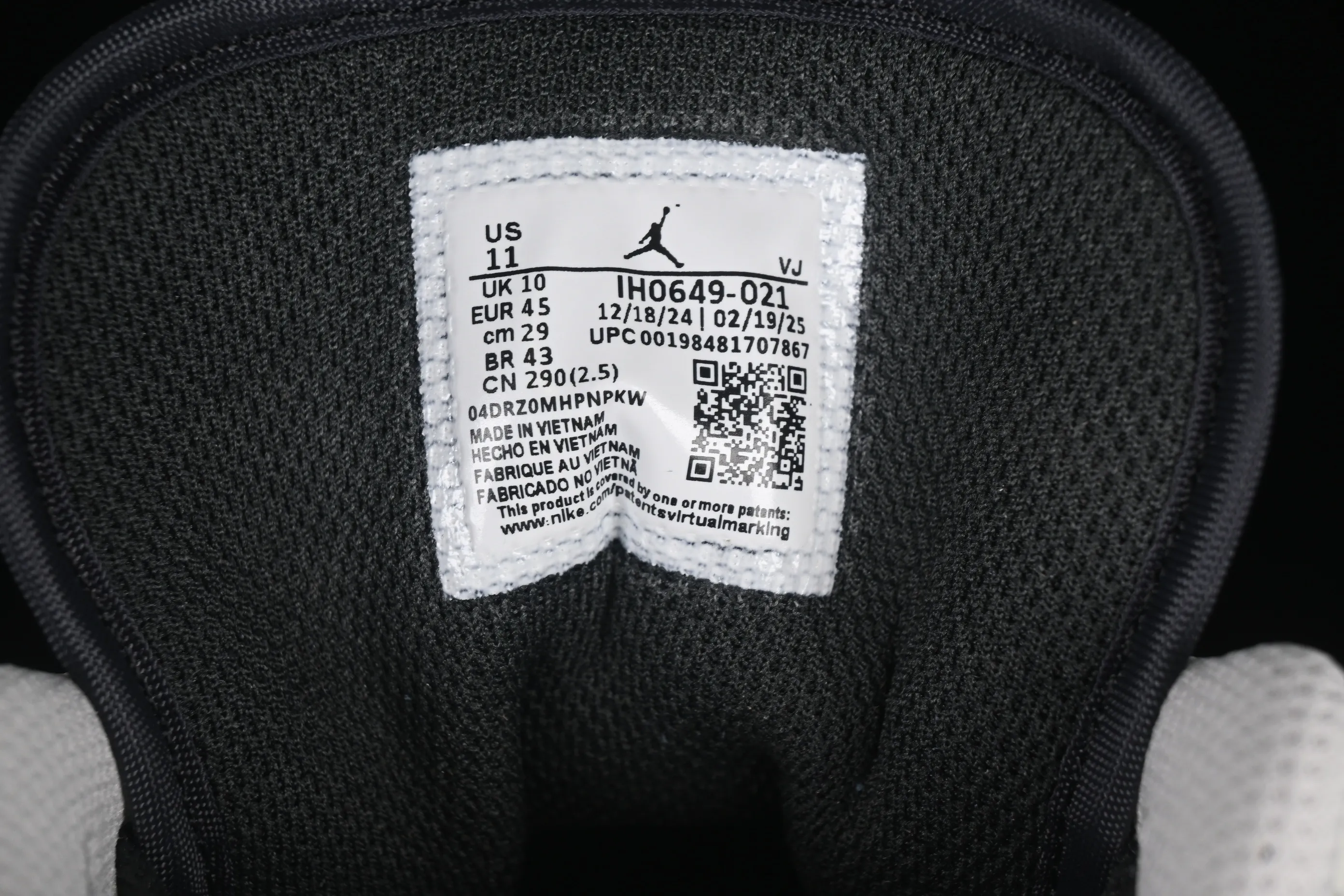 All categories Air Jordan Jordan series basketball shoes Air Jordan 1 Low Air Jordan 1 Low AJ1 Joe 1 black and white low-top cultural and leisure sports sneakers IH0649-021